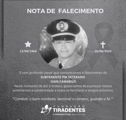 Nota de Pesar: Subtenente PM Veterano Ivan Camargo